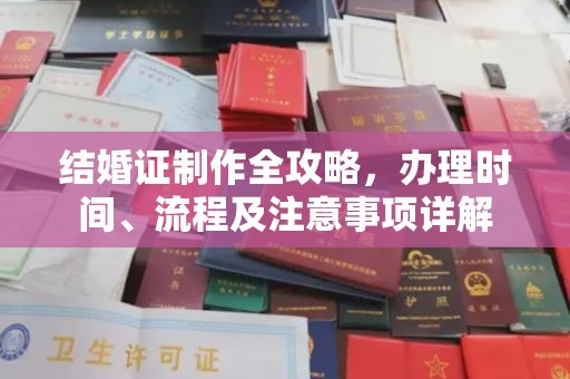 新绛结婚证制作全攻略，办理时间、流程及注意事项详解